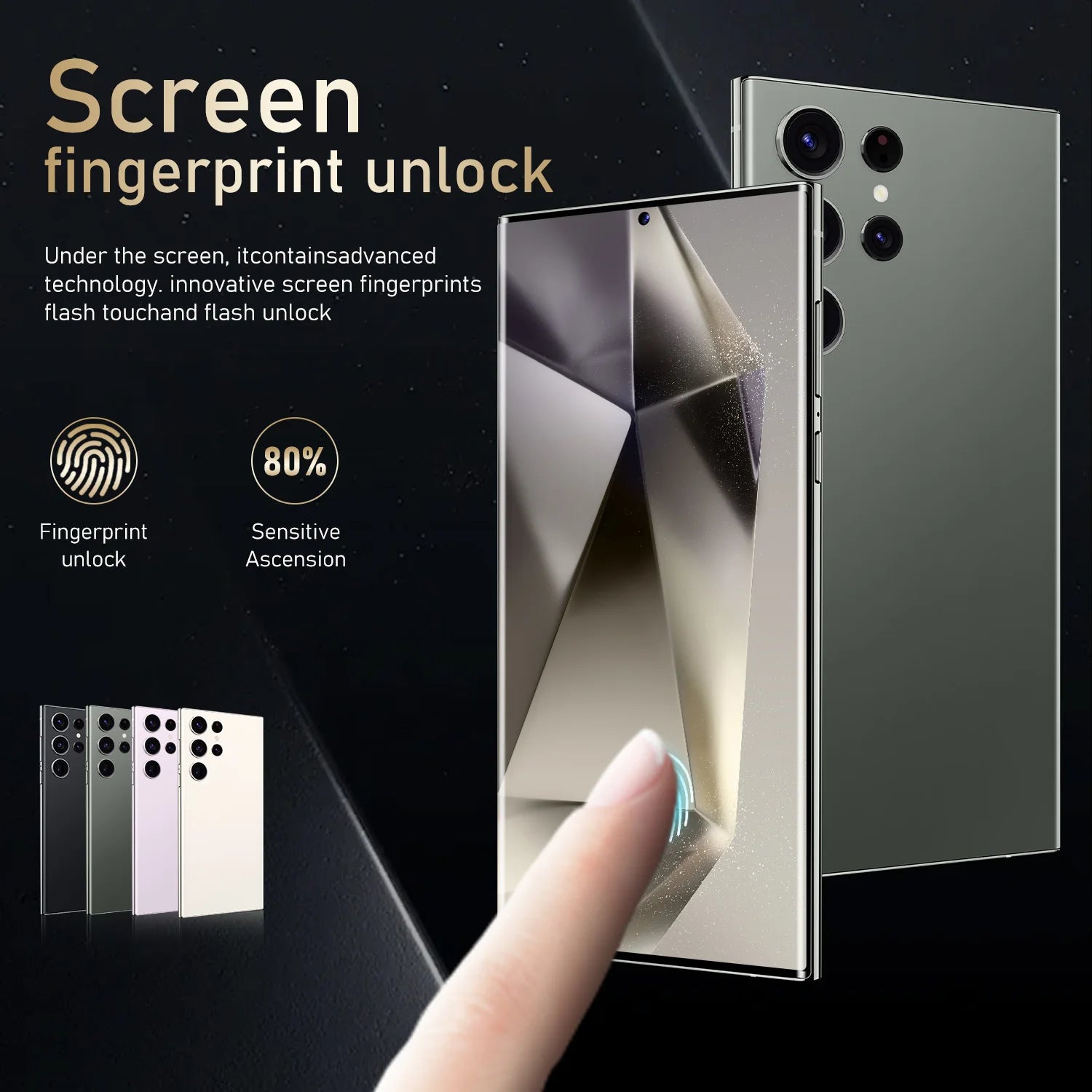 Wholesales Selling Original Phones S24 Ultra 5G Smartphone 5G Dual SIM Mobile Phone with Android 13.0 for Gaming Version