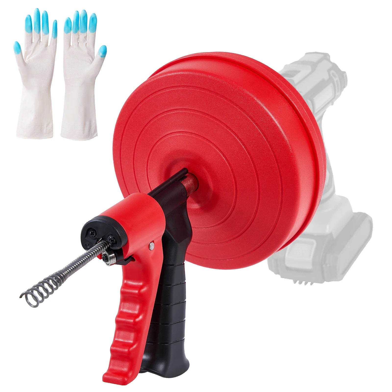 High Quality Drain Snake 5m, Auger Plumbing Snake Hair Drain Clog Remover,Drill Attachment Shower Sink Toilet Sewer Tool Cleaner