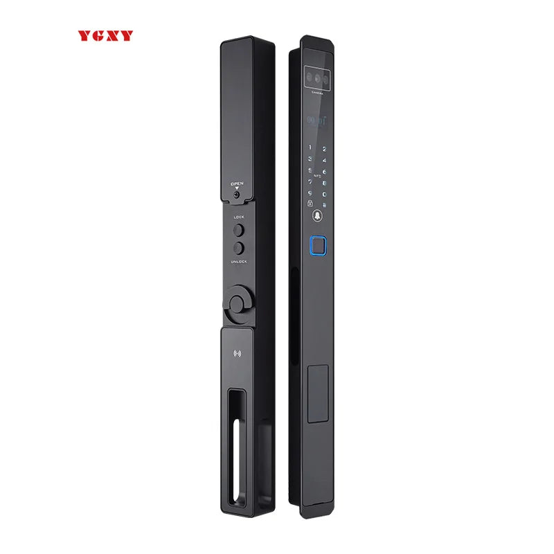 New Style Broken Bridge Aluminum Door Ultra Narrow Ultra Thin Frame Face Recognition Palmprint Fully Automatic Smart Door Lock