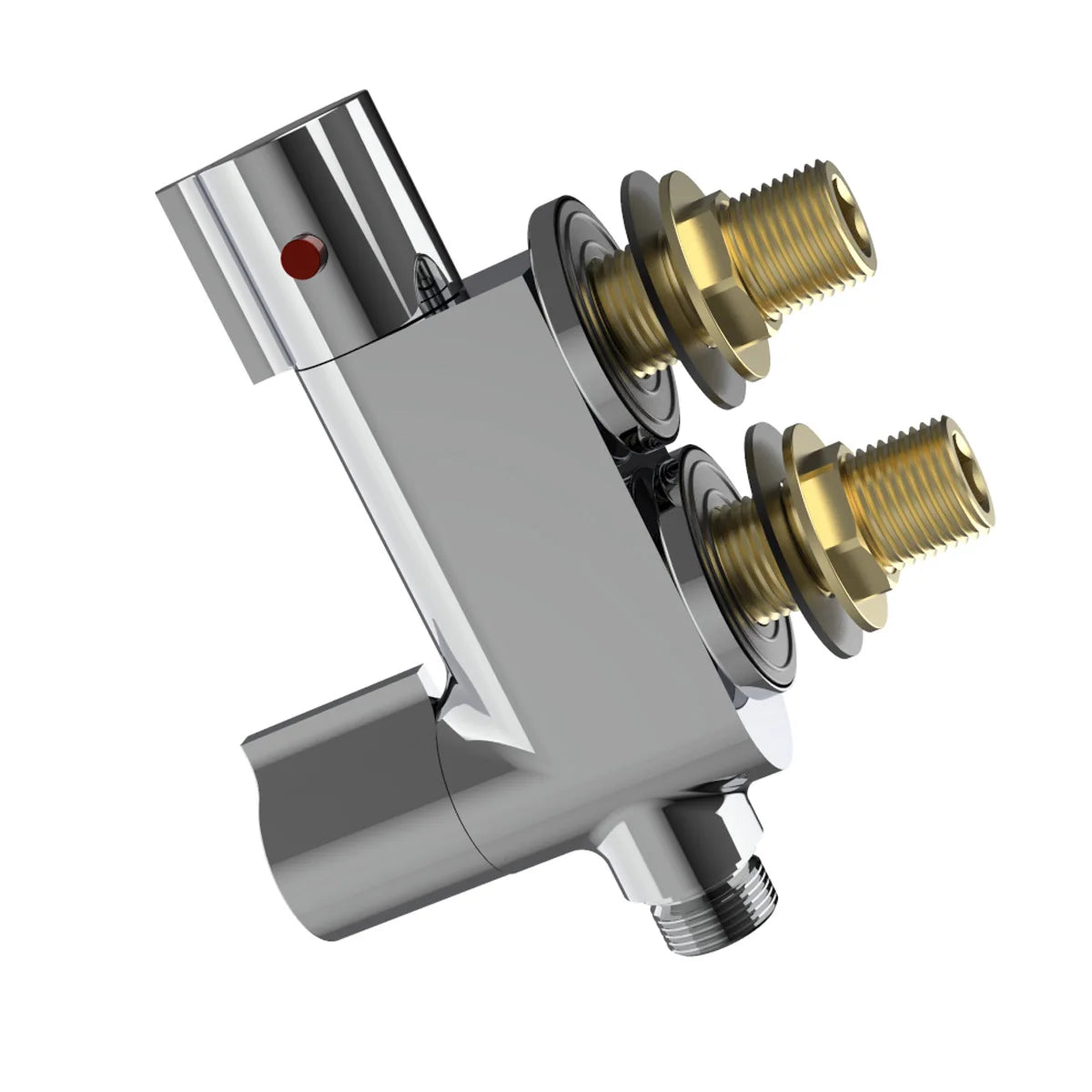 Modern Thermostatic Bath Shower Mixer Taps NBYT-65206 Bathroom Thermostatic Faucet Dual Handle Square Rain Spray Graphic Chrome
