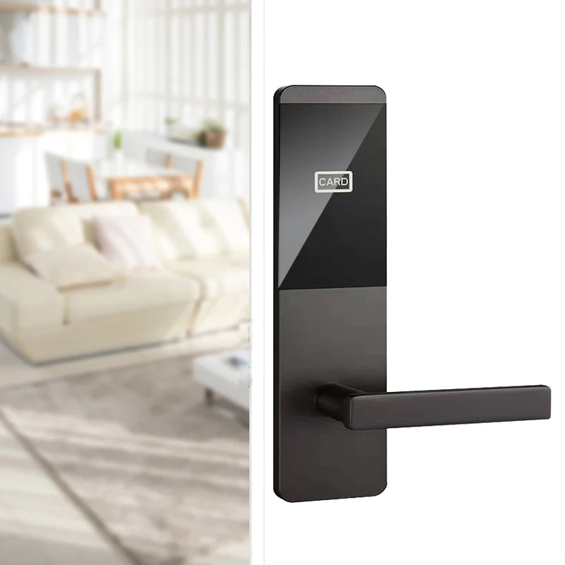 Hotel Motel Room Wooden Door Lock Stainless Steel Electronic RFID Key Card Smart Split Hotel Lock