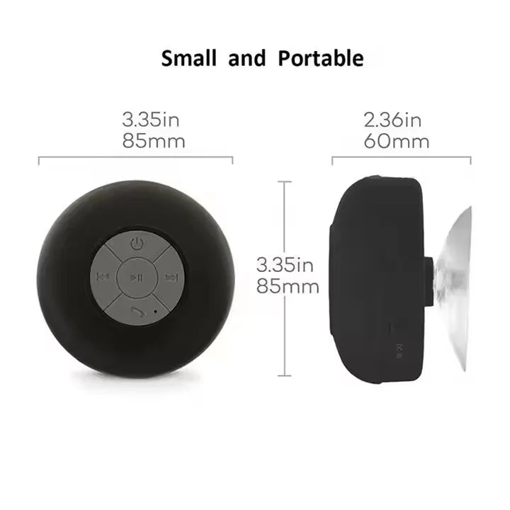 High Quality Waterproof USB Mini Smart Speakers Wireless BT Shower Outdoor Floating Audio Suction Factory Direct