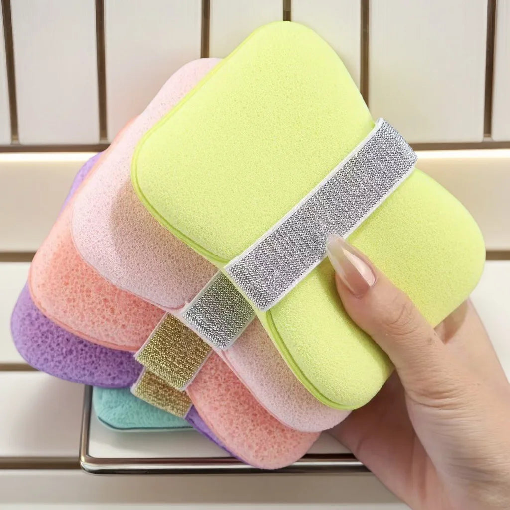 Create Bubble Soap Bag Bath Sponge Puff Shower Foamer
