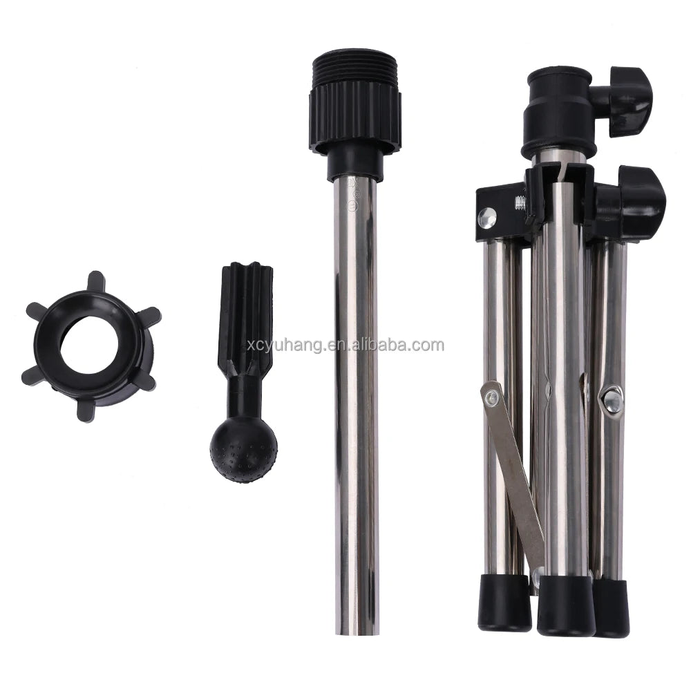 Wig Stand Stainless Steel Mini Desktop Tripod Metal Adjustable Head Tripod Mannequin Tripod for Making Wigs