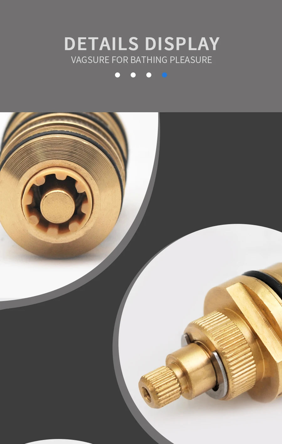 1 Way Output Thermostatic Brass Shower Faucets Wall Mounted Cold&Hot Water Mixing Valve Mixer Tap Thermostatic Shower Valve