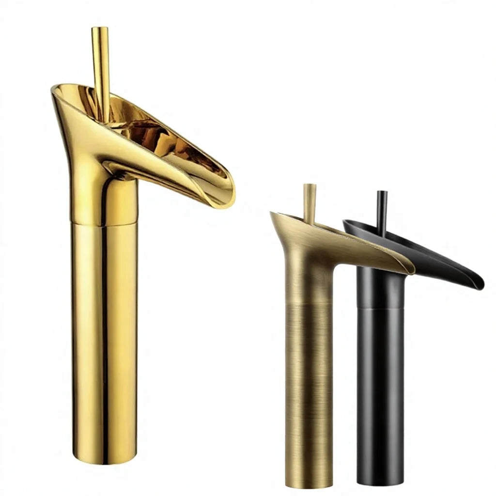 Hotel Brass Factory-direct Price Antique-style Black Single-handle Deck-mounted Faucet with Ceramic Valve Core