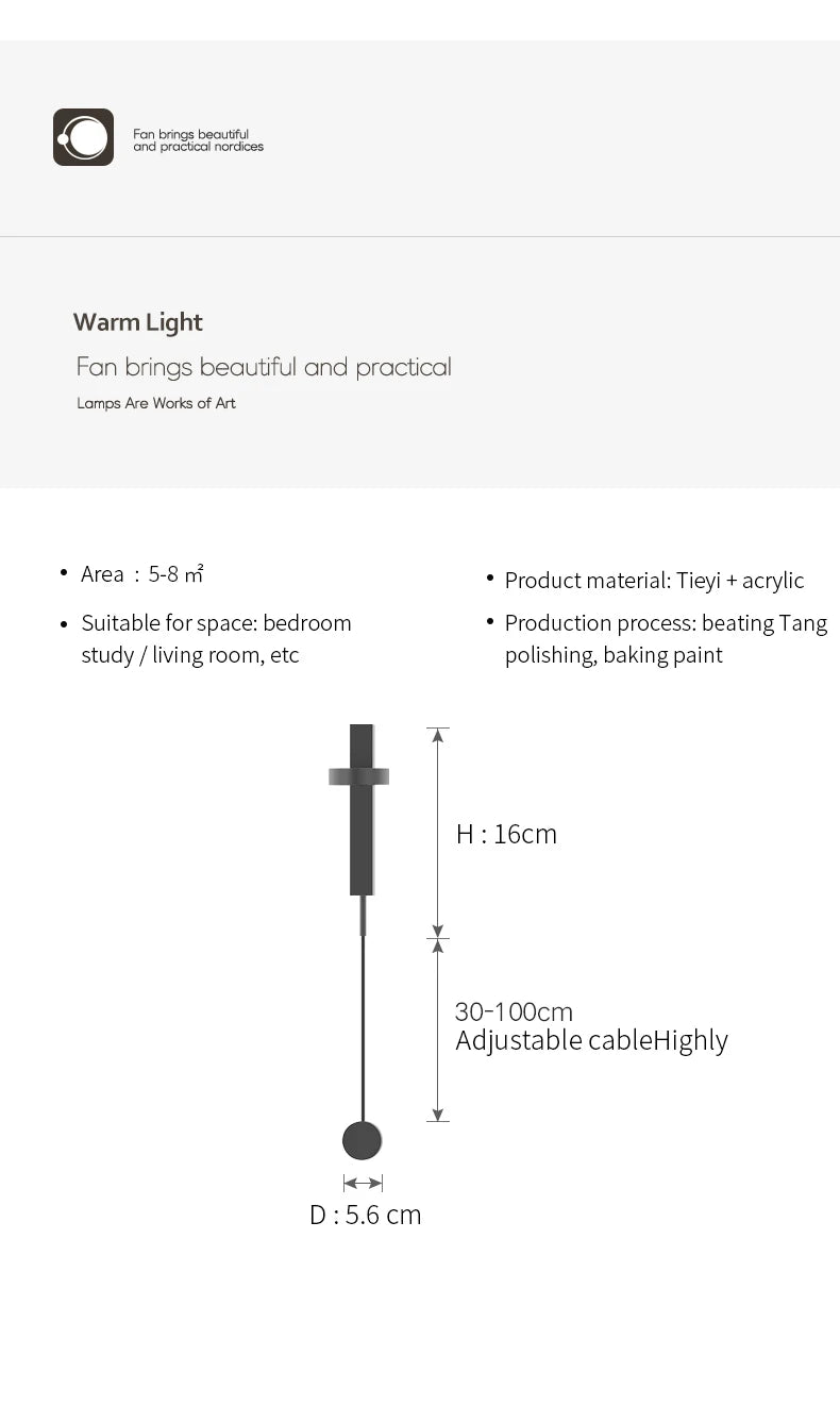 Modern Tv 2023 New Led Lamp Bedside Table Bedroom Lights for Living Room Decor Wall Indoor Lighting