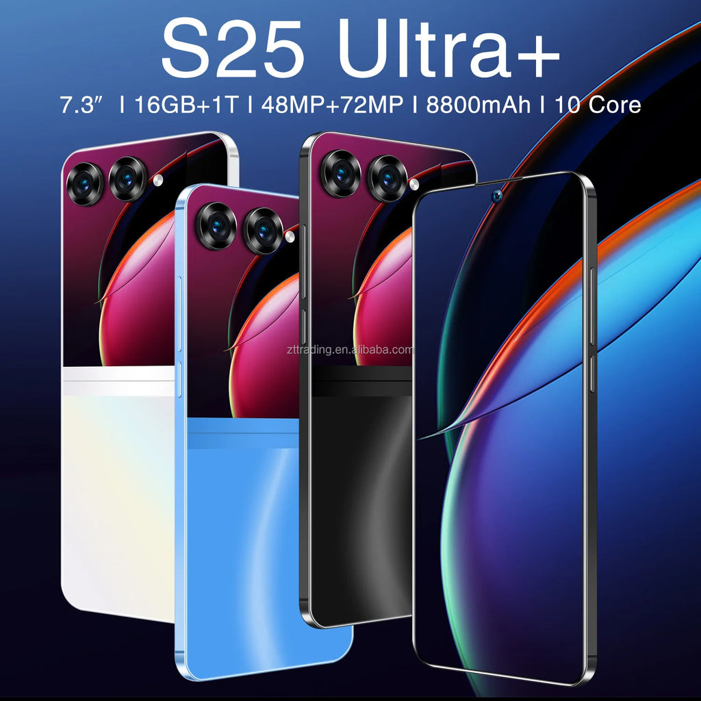 Good Selling Original S25 Ultra+ Mobile Phones Big Screen Android13.0 5G Smartphone 12gb + 512GB Android Phone
