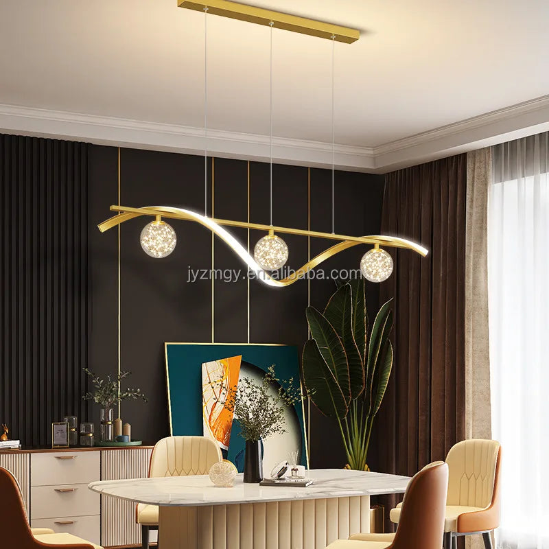 JYLIGHTING Postmodern Luxury Ironwork Lamp Creative Restaurant Bar Table Pendant Chandelier Commercial Front Adjustable Height