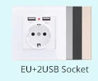 Coswall Luxury Crystal Tempered Glass Panel 1 Gang 1 Way Light Switch On / Off Wall Switch With LED Indicator 16A AC 250V