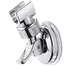Adjustable Shower Head Holder Removable Suction Cup Shower Head Bracket No Drill Shower Head Bracket Rack with Chrome Accessory