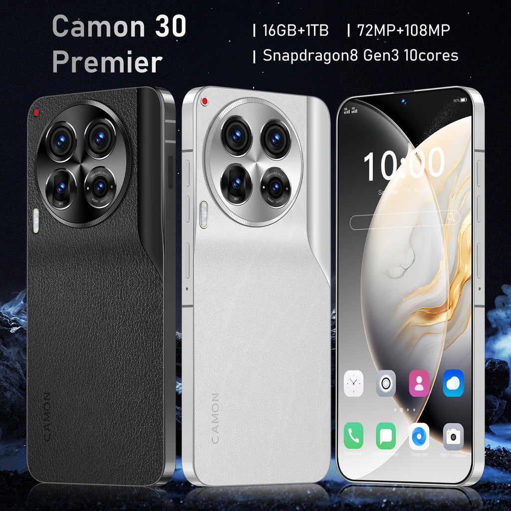 Factory Direct Sale C30 Pro 5G Smartphone 7.38 Inch Display Android 13 OS 16GB RAM + 1TB ROM Celulares Dual Cheap Phones