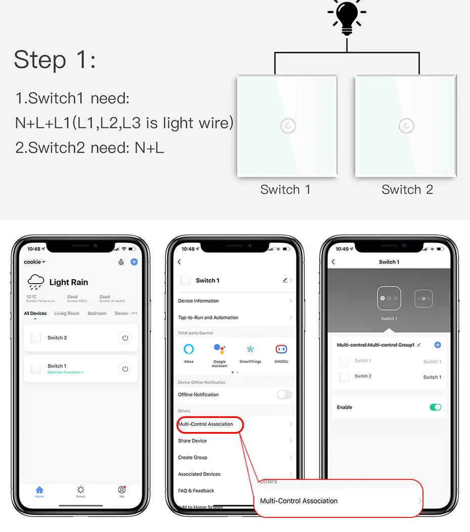 BSEED WIFI Wall Light Switches Glass Panel Parts White Smart Touch Switches Function Parts EU Sockets Power Outlet Parts