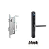High Security Stainless Steel Thermal Break Smart Door Lock for Wood Door with Fingerprint Electronic Control WiFi IP64 Tuya App