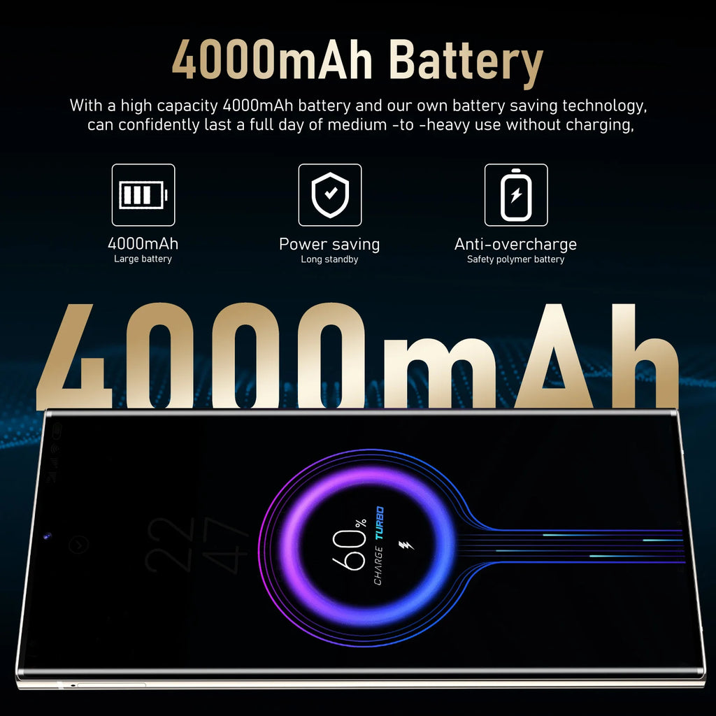 New S24 Ultra Phone Version Smartphone 4GB+128GB Android Cellphones Original Unlocked 5g Gaming Mobile Phones
