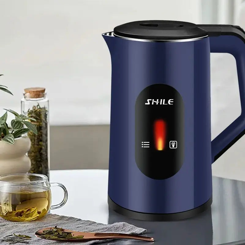 Electric Kettle Thermal Insulation Automatic Power-Off 2.2L Capacity 1000-1500W Stainless Steel Engineering Plastics
