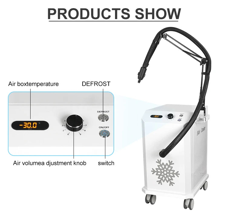 Tattoo Treatment Cryo Therapy Machine for Sale Relieve Pain Cooling Skin Effective Pain Reduce Cooler Avoid Thermal Injury