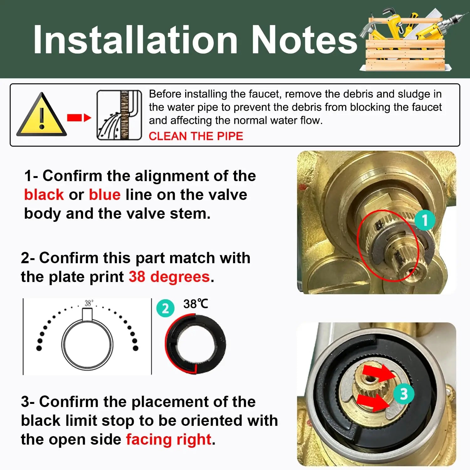 For Brass Bathroom Shower Mixing Valve Triple Handle 3-Way Thermostatic Water Diverter Temperature Control Brushed Rain