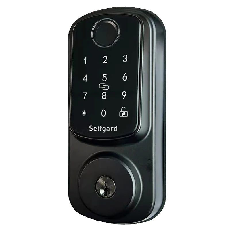 Smart Door Lock for Wood/Steel/Aluminum Doors Zinc Alloy 35-55mm Thickness with Password/Card/WiFi/ Unlock