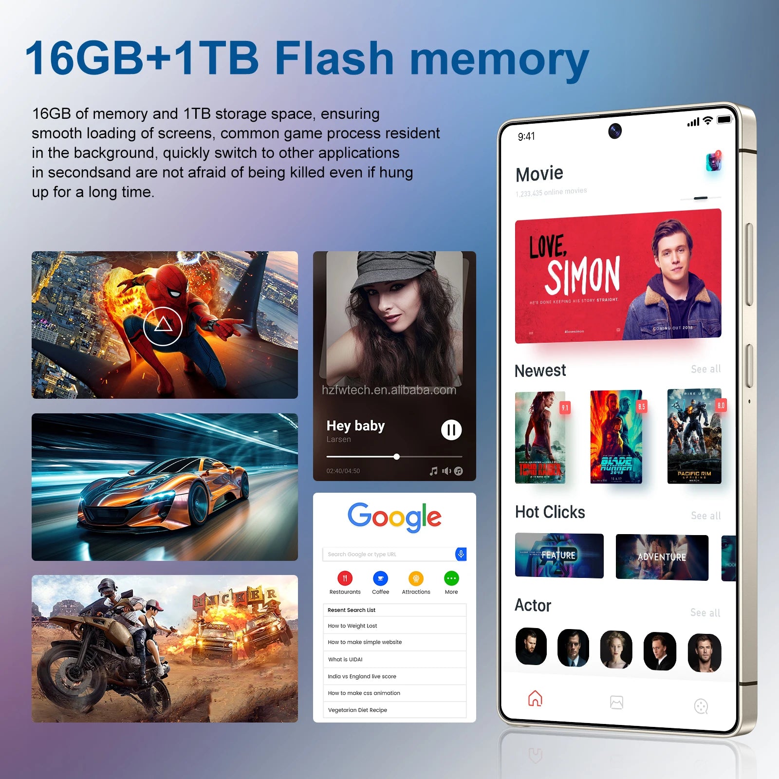 S25 Ultra 16GB+1TB Smartphone Android 14.0 Mobile Phones 7.3inch Unlocked Dual Card 5G Phones