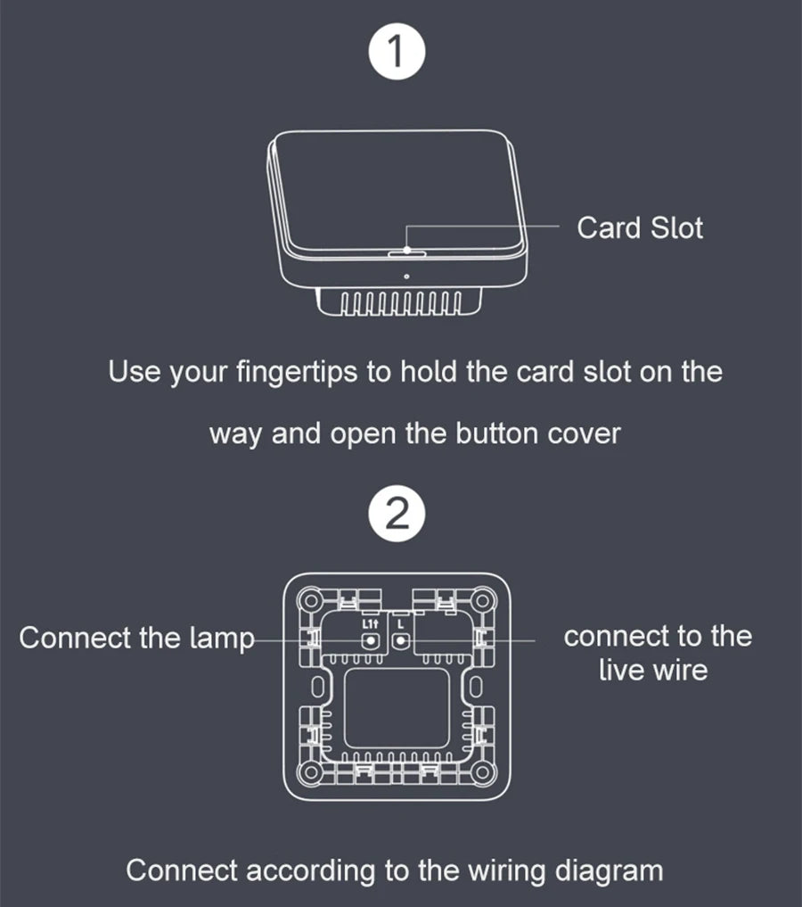 Xiaomi Smart Wall Switch Single Double Triple Key Dual Control Live&Neutral Line Work for Smart Light Mi home App