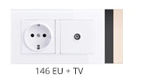 Coswall Luxury Crystal Tempered Glass Panel 1 Gang 1 Way Light Switch On / Off Wall Switch With LED Indicator 16A AC 250V