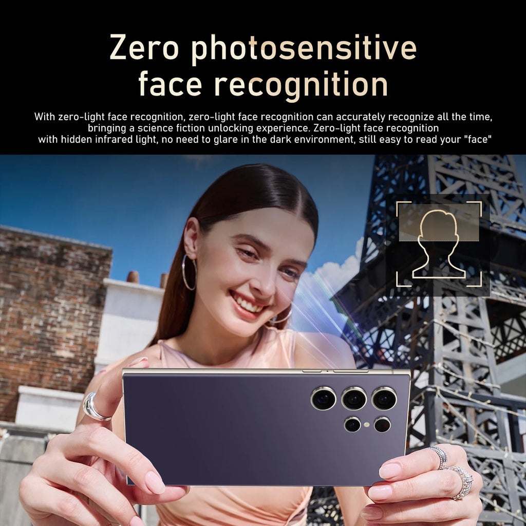 New S24 Ultra Phone Version Smartphone 4GB+128GB Android Cellphones Original Unlocked 5g Gaming Mobile Phones