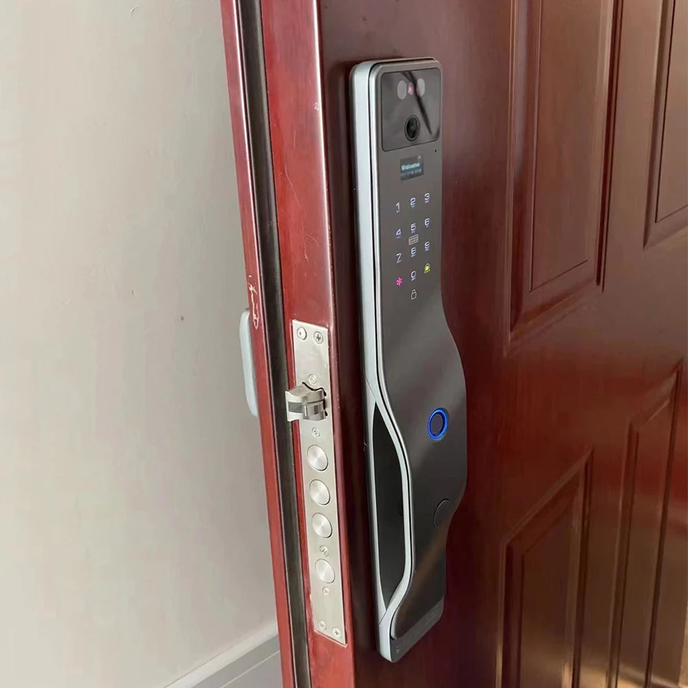Tuya Smart Locks Full Automatic Smart Fingerprint Door Lock with Surveillance Camera
