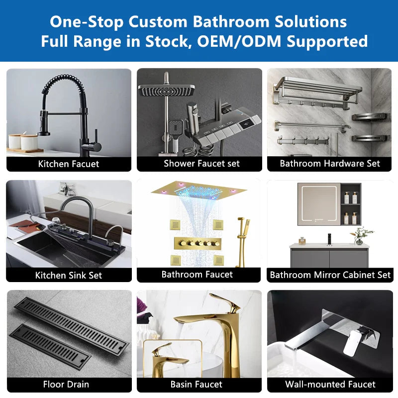 Modern SUS304 Stainless Steel Bathroom Corner Shower Shelf with Hooks, Wall Mounted Self-Adhesive Organizer Rack
