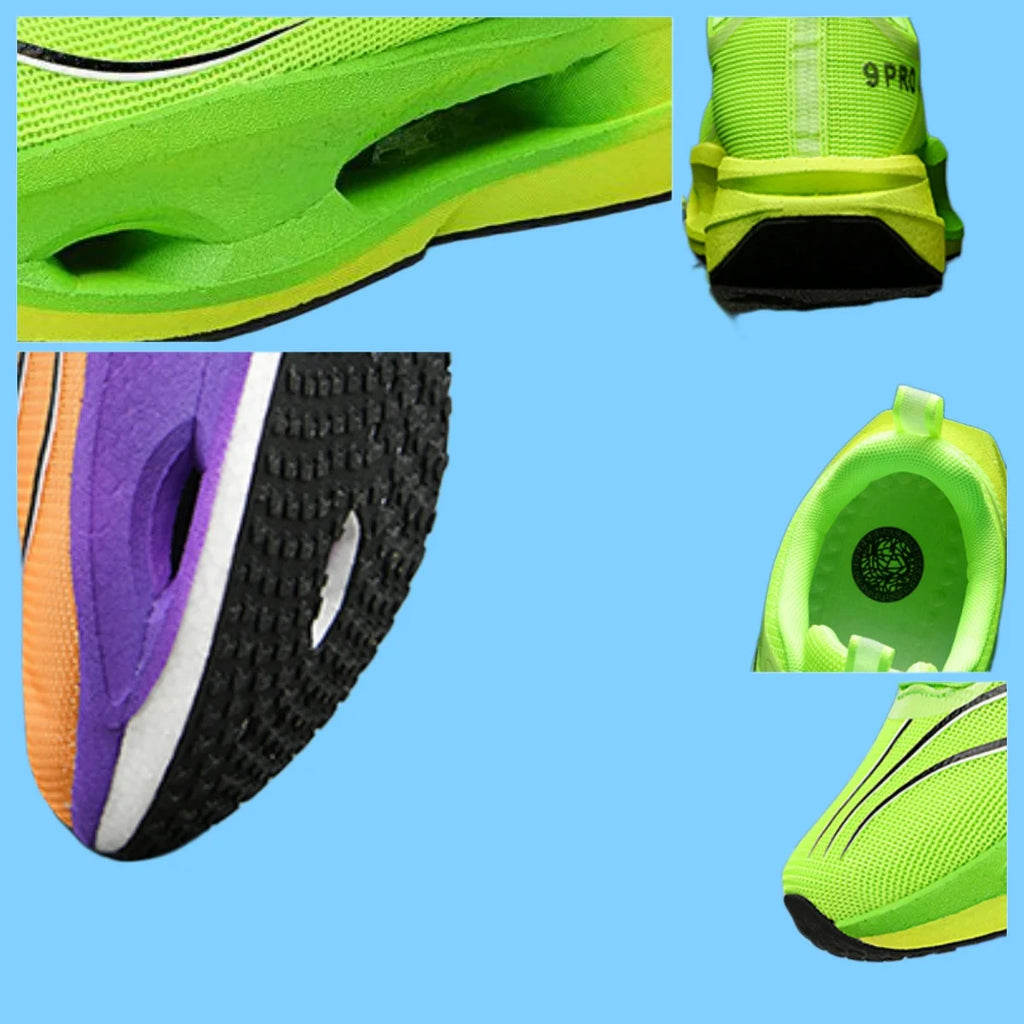 Designer Luxury Lace-up Slides Men Women Waterproof Mesh Lining Carbon Plate Midsole Lightweight Breathable Cloth Upper Sporty