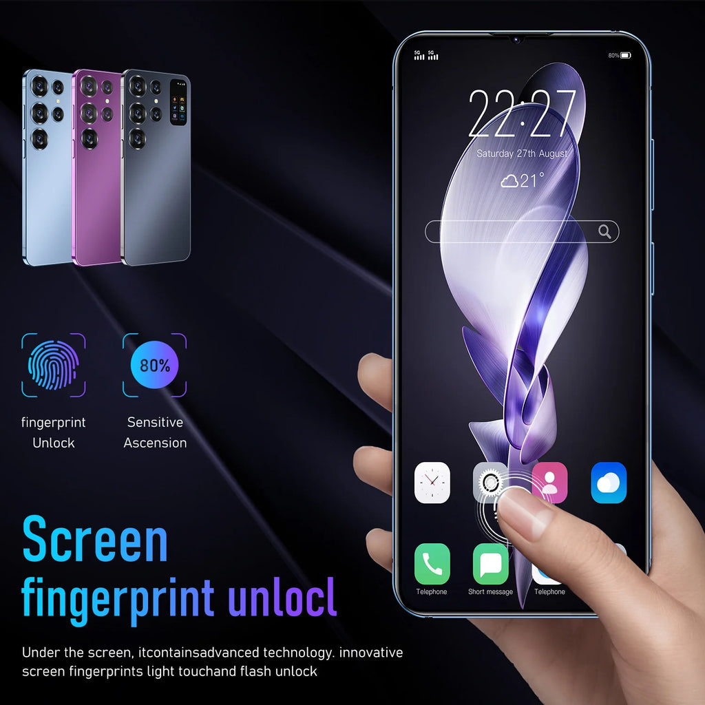 Phones Mobile Android Smartphone Mobile Phones Smartphone Smart Phone 2+16GB S24 for Sum S24 Ultra Sung