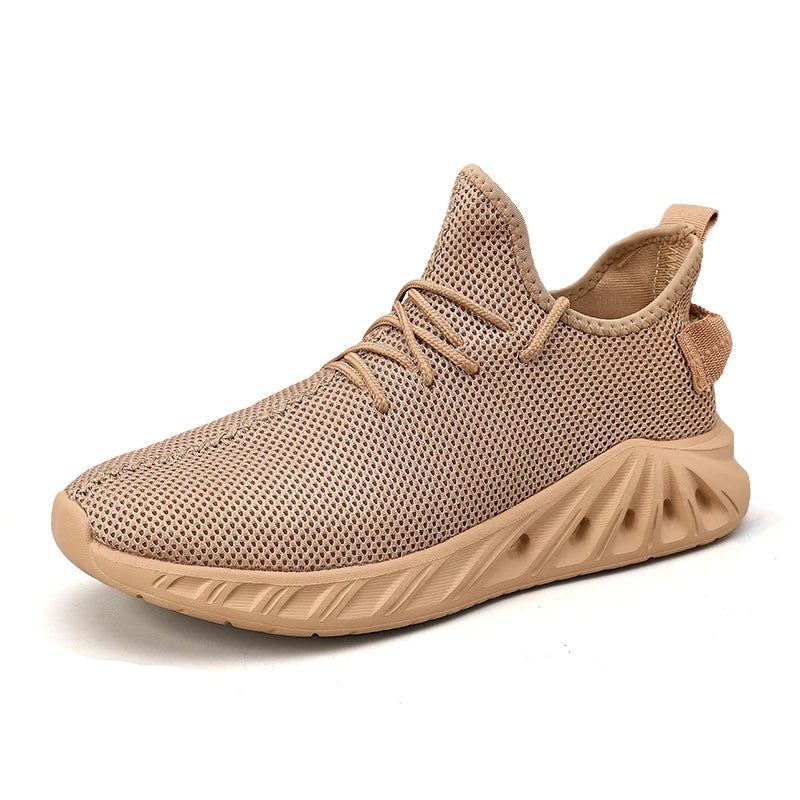 Men's Road Running Shoes Sneakers Track Trail-running Shoes Running Minimal Jogger Stretch Fabric Air Mesh Athletic Low-top