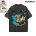 Oversized Vintage Retro Scenic Streetwear Print Tshirt USA Stock Wholesale Y2K Casual Tee