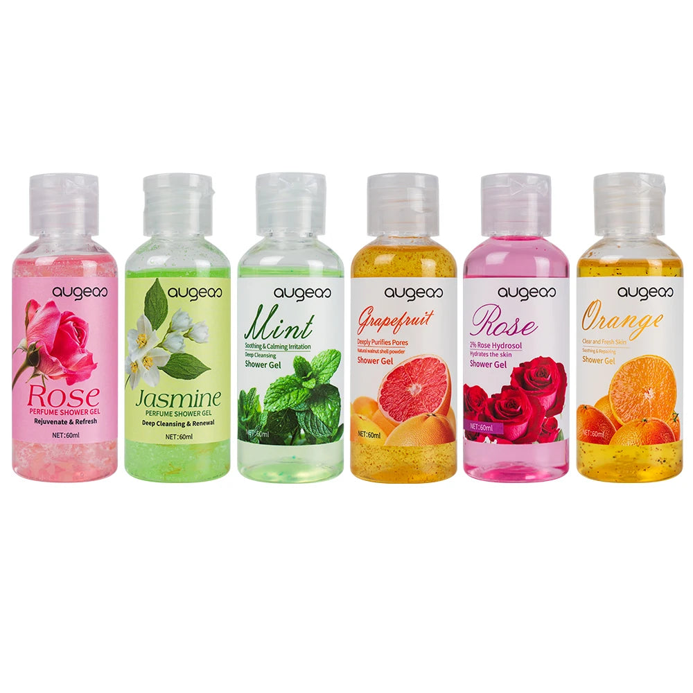 Private Label Natural Essential Oil Body Wash Aroma Deep Cleansing Soothing Jasmine Mint Shower Gel