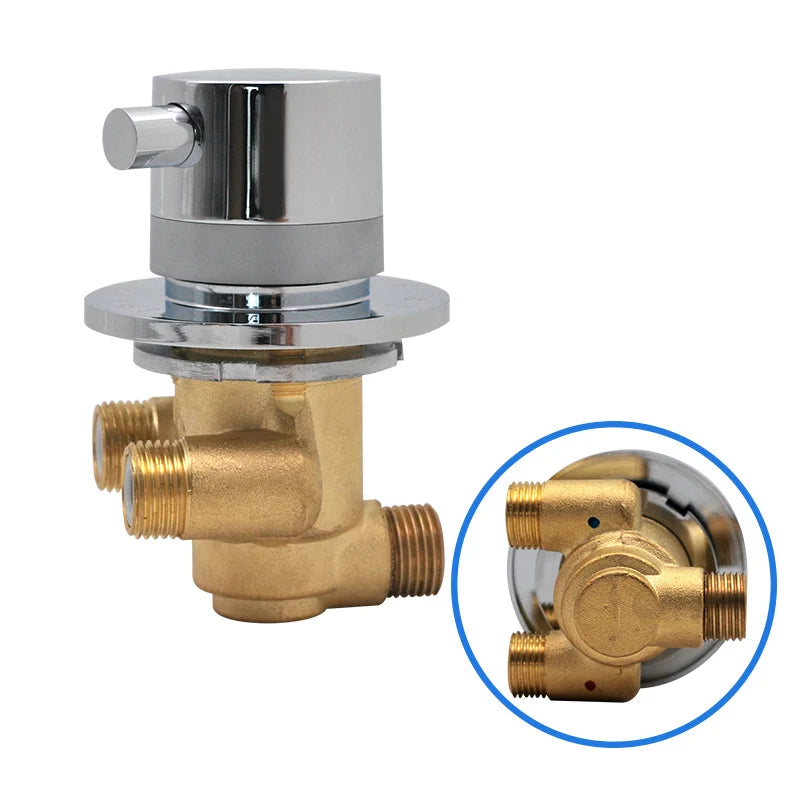 1 Way Output Thermostatic Brass Shower Faucets Wall Mounted Cold&Hot Water Mixing Valve Mixer Tap Thermostatic Shower Valve