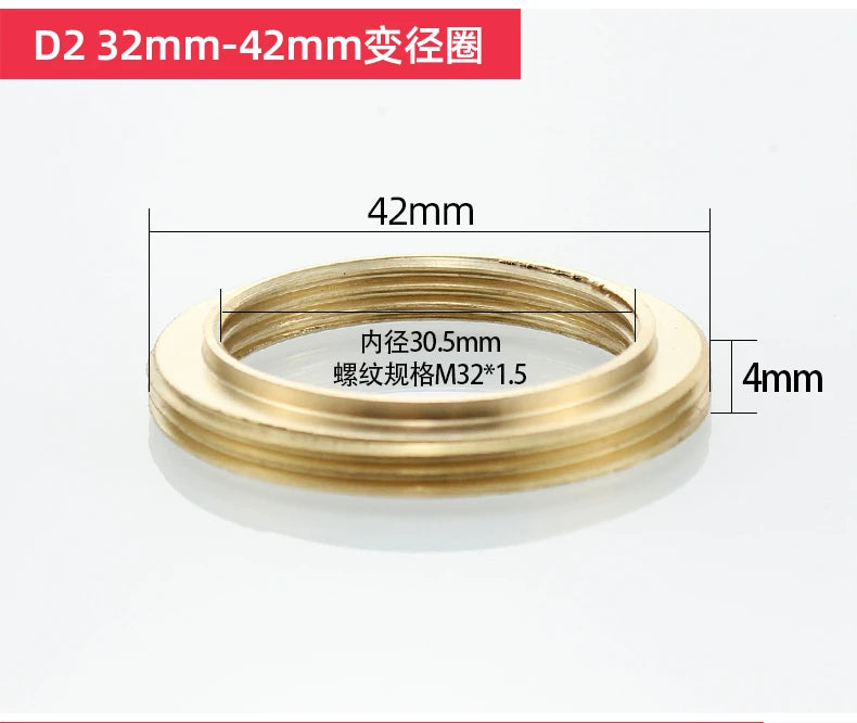 Copper kitchen sink hot and cold faucet accessories base fixed foot screw nut 30 plus filament