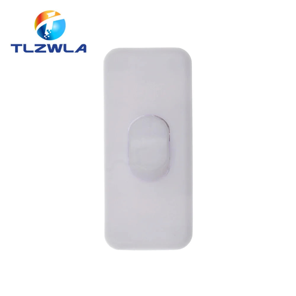 2PCS Light Switch AC 0-250V 6A Lnline ON/OFF Table Desk Lamp Cord Cable Toggle Rocker Switches Control For LED Lighting