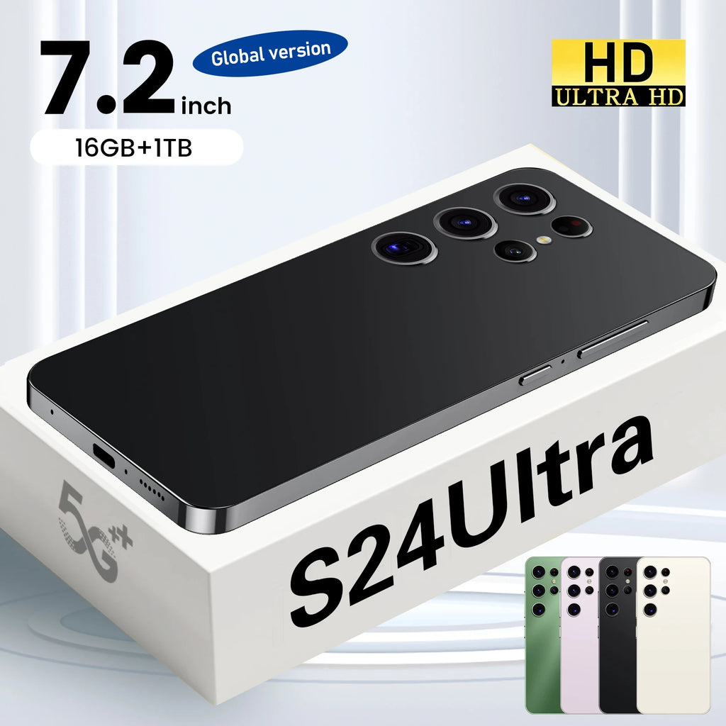 Wholesales Selling Original Phones S24 Ultra 5G Smartphone 5G Dual SIM Mobile Phone with Android 13.0 for Gaming Version