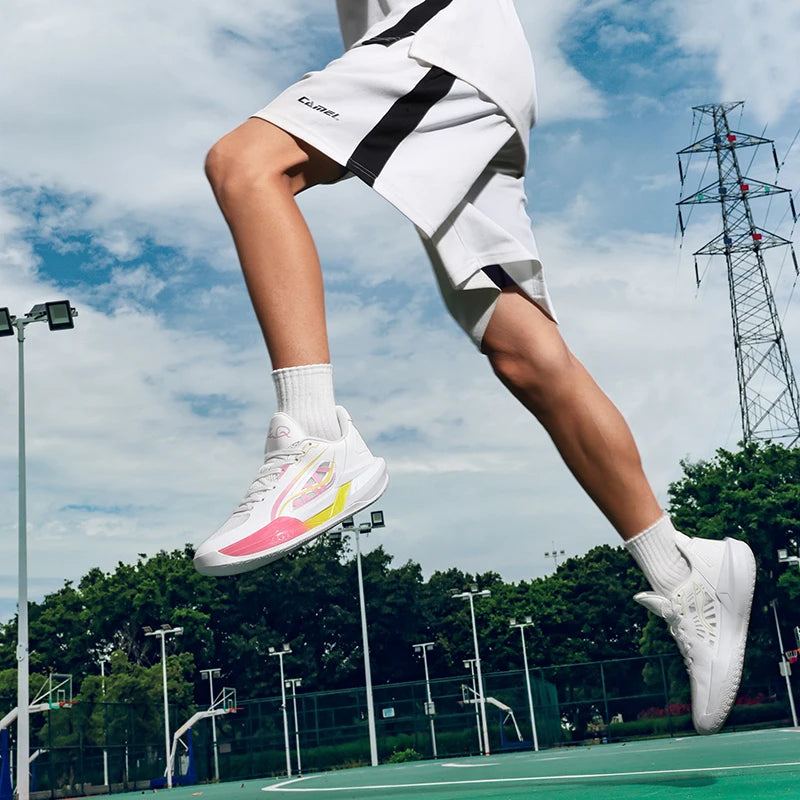 Logo Custom Ergonomic Support Indoor Outdoor Performance Sneakers Stability Low Profile slip Resistant Traction Basketball Shoes