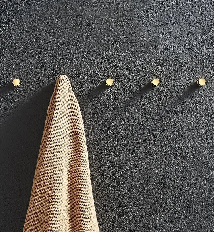 Brass Robe Hooks Clothes Hanger Household Small Decoration Rustproof Towel Hook Coat Hanger Key Rack Bathroom Accessories WB8123