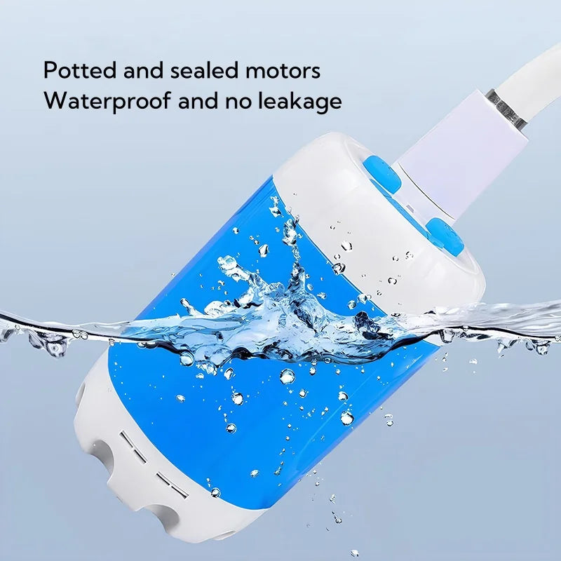 Portable Outdoor Shower, Camping Shower Pump, Adjustable Flow, Electric Shower With Hose for Camping Outdoor