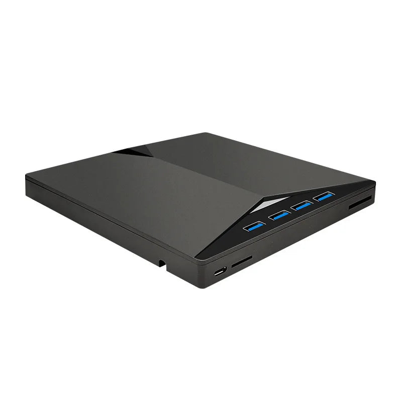 New Ultra-Thin USB 3.0 & Type-C External DVD Burner with TPEC Card Reader  Writer External DVD Driver