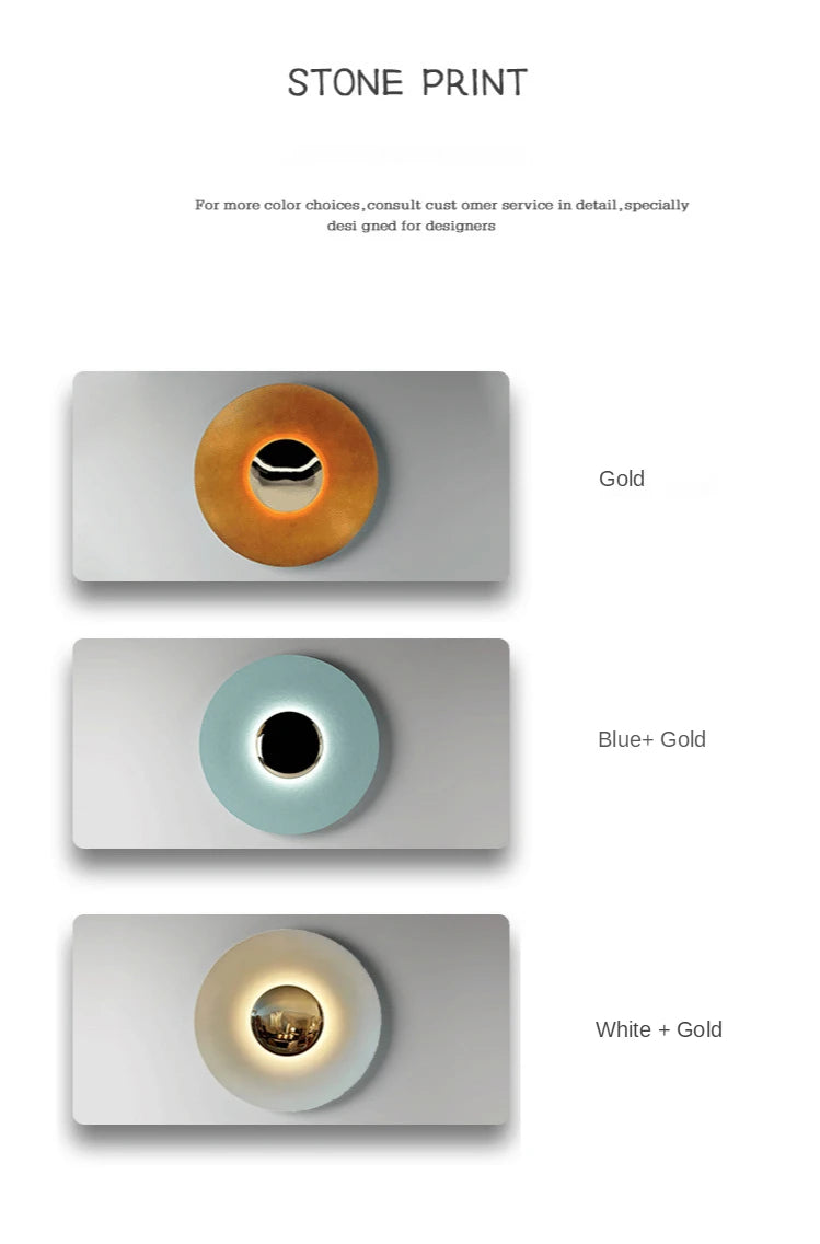 Modern Art Wall Light Luxury Designer Sconce Porch Bedroom Bedside Decor Round Kitchen Background Living Room UFO Creative Lamp