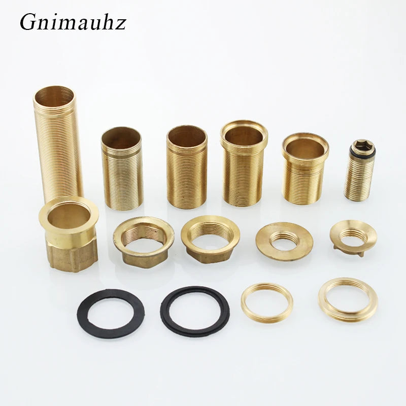 Copper kitchen sink hot and cold faucet accessories base fixed foot screw nut 30 plus filament