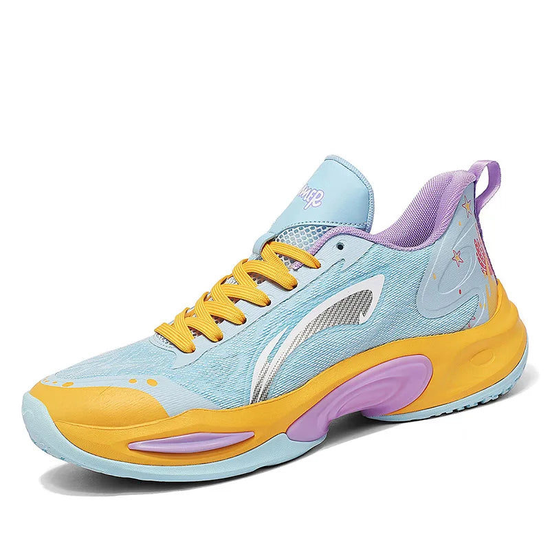 Factory Supply Wholesale High Quality Custom  Non-Slip Sports Shoes Rubber/EVA Insole Fashion Men and Women Basketball Shoes