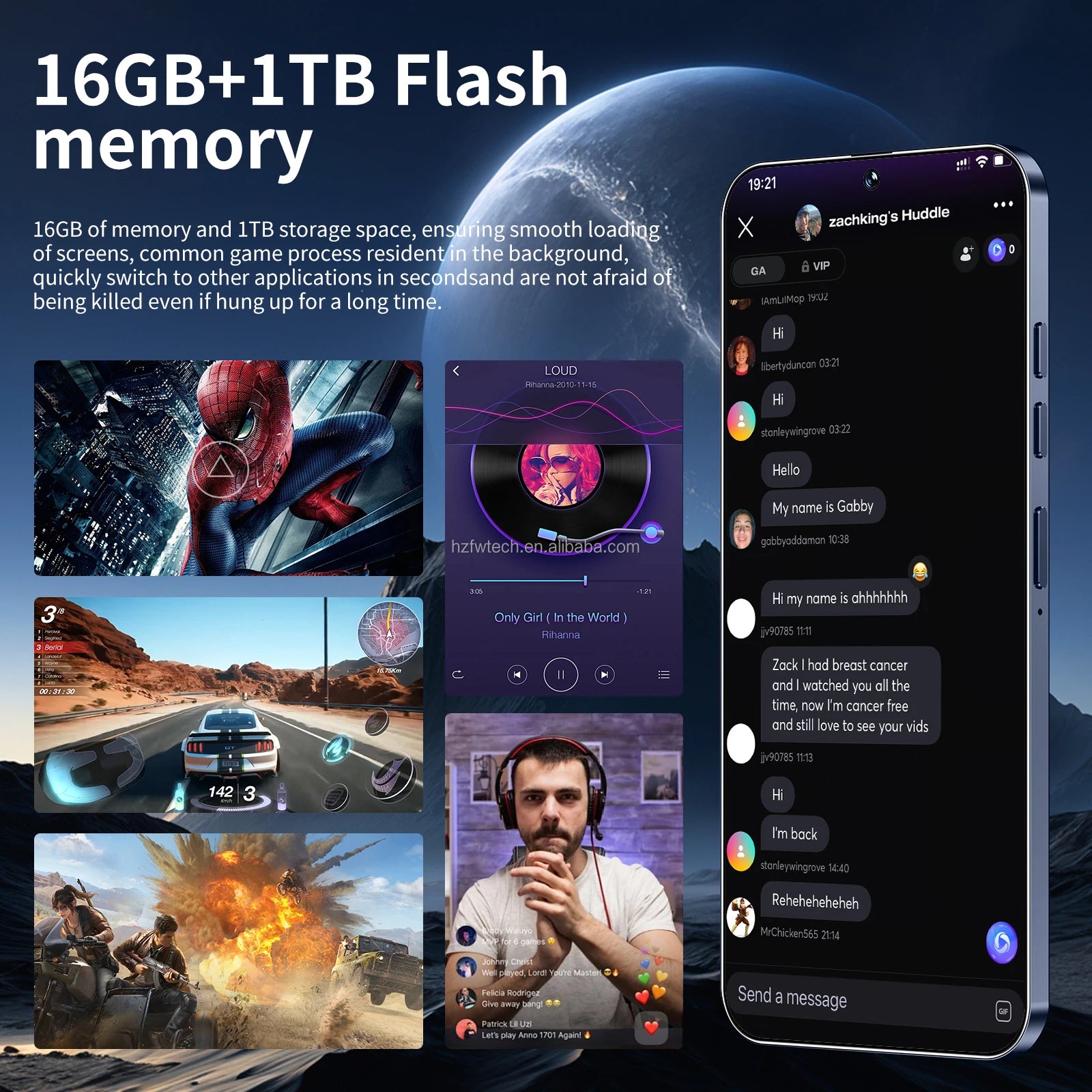 Hot Selling New S26 Ultra Mobile Phones 7.3-inch Android Smartphone Telephone Portable