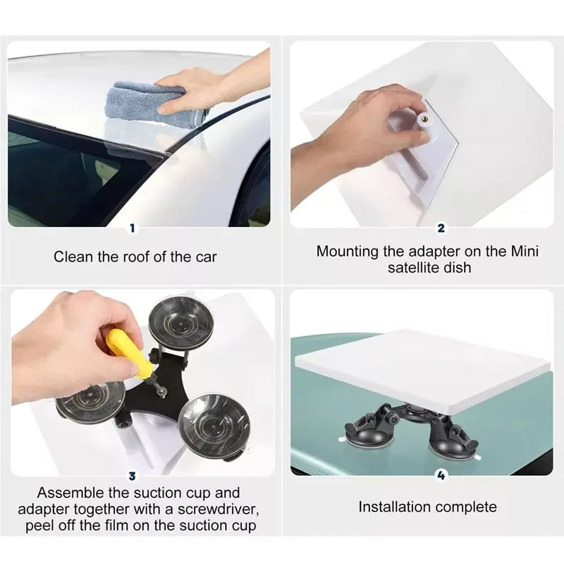 Factory Cheap Suction Cup Mount Base for Starlink Mini TV Antenna Car Roof Mount Kits Bracket Accessories