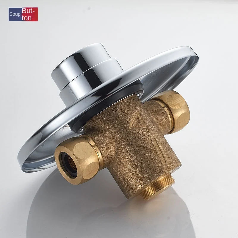 Swimming Pool Bathroom Concealed Single-cold Delayed Shower Tap Outdoor Beach Surface-mounted Push-button Delayed Shower Switch