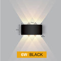Nordic Wall Lamp Led Aluminum Outdoor Indoor Ip65 Up Down White Black Modern For Home Stairs Bedroom Bedside Bathroom Light
