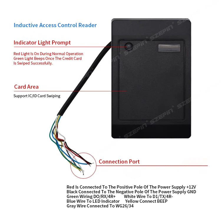13.56MHZ Door Lock  Access Control Kit EM Card RFID Reader Nfc Access Control Card Reader